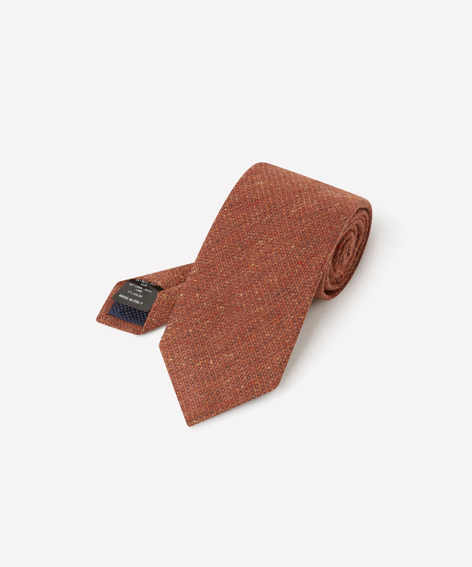 Brick Textured Slub Silk Tie