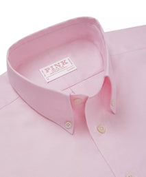 Pale Pink Classic Fit Smart Casual Button Down Weekend Oxford Shirt