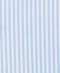 Pale Blue & White Tailored Fit Poplin Bengal Stripe Formal Shirt