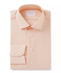 Orange Tailored Fit End On End Formal Shirt