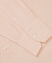 Orange Tailored Fit End On End Formal Shirt
